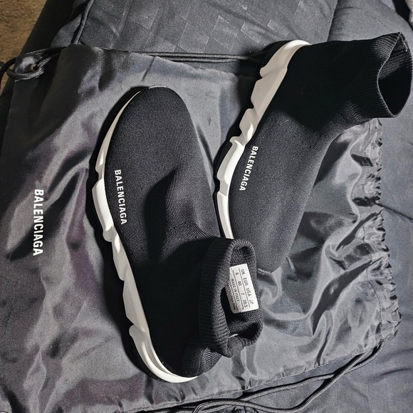 Balenciaga Black Speed Trainers - Picture 1 of 4